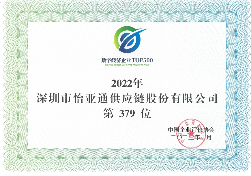 2007so太阳集团入围“数字经济企业TOP500”榜单
